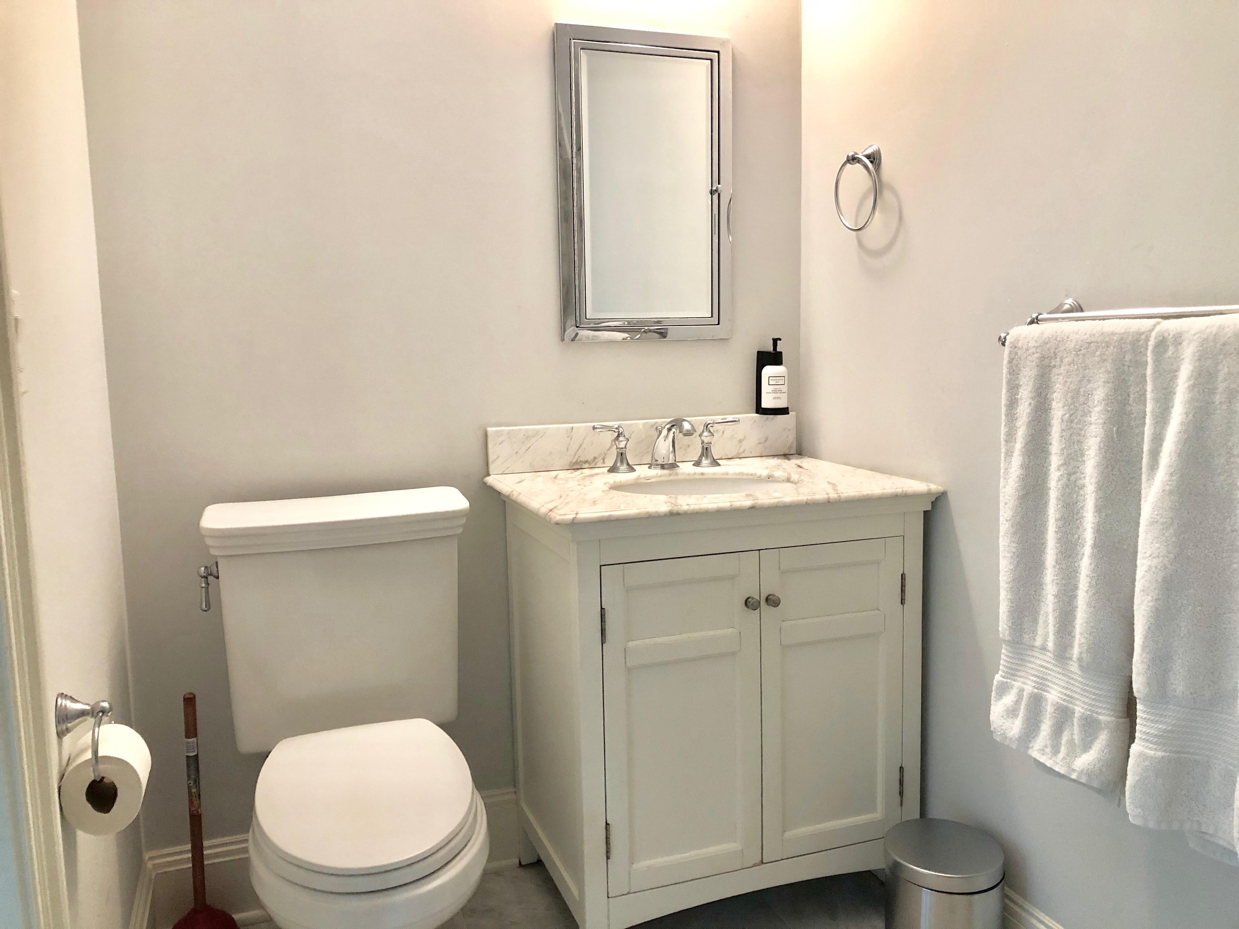 En-suite bathroom, walk-in shower